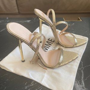 FEMME LA - NWT- The Ford Sandal **Gold Snakeskin**